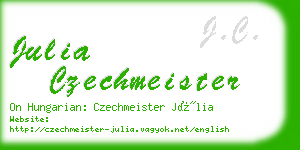 julia czechmeister business card